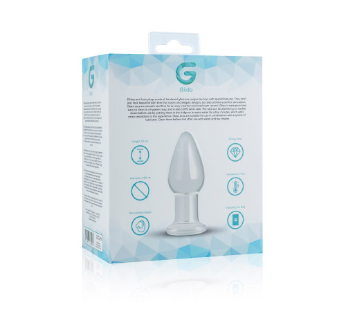 Стеклянная анальная пробка Gildo Glass Buttplug No. 24