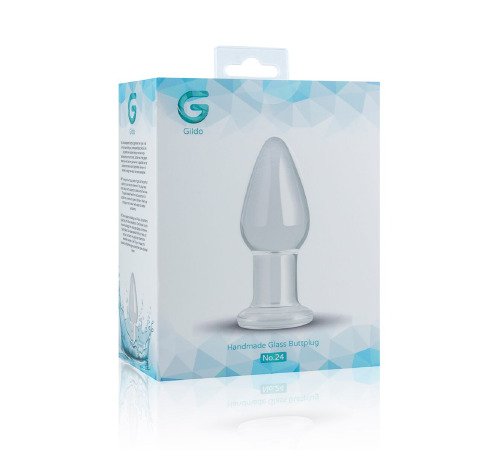 Стеклянная анальная пробка Gildo Glass Buttplug No. 24