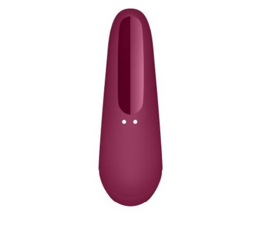 Вакуумный клиторальный стимулятор Satisfyer Curvy 1+ Rose Red с управлением через интернет
