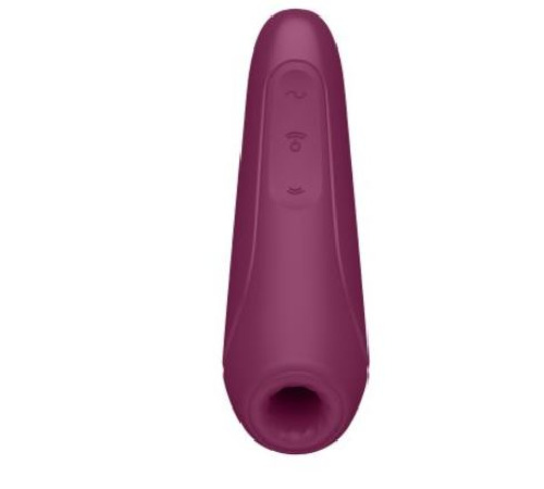 Вакуумный клиторальный стимулятор Satisfyer Curvy 1+ Rose Red с управлением через интернет