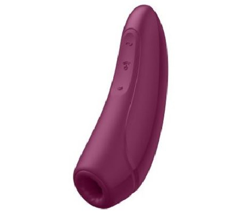 Вакуумный клиторальный стимулятор Satisfyer Curvy 1+ Rose Red с управлением через интернет