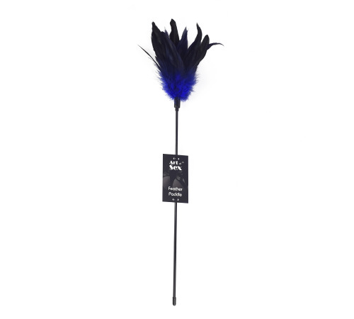 Лоскіт синій Art of Sex - Feather Paddle, перо молодого півня