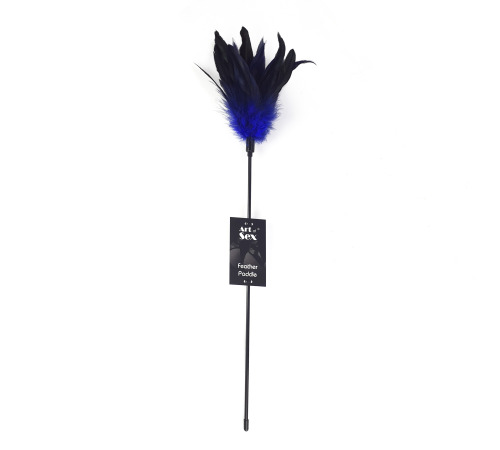 Лоскіт синій Art of Sex - Feather Paddle, перо молодого півня