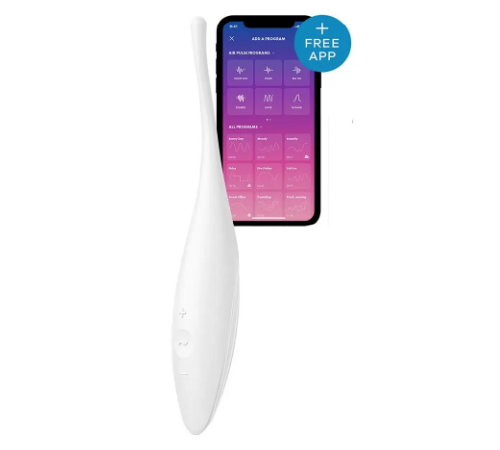 Вібратор з цілеспрямованою стимуляцією Satisfyer Twirling Joy White