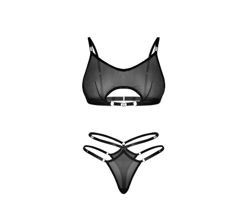 Сексуальный прозрачный набор белья Эдита, цвет Черный, размер XS-M