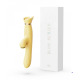Вібратор з підігрівом та вакуумною стимуляцією ZALO ROSE RABBIT YELLOW