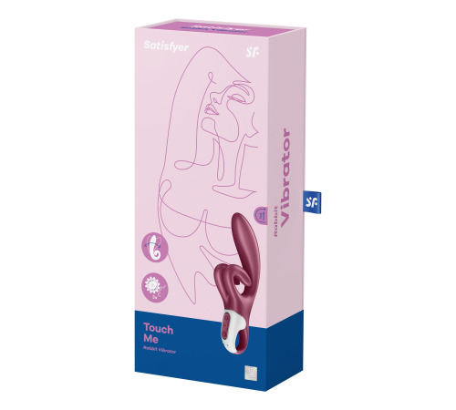 Вибратор-кролик Satisfyer Touch Me Red, двойной отросток, 3 мощных мотора