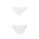 Трусики з широкою гумкою і мереживом Passion PS001 PANTIES white, size XL