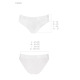 Трусики с широкой резинкой и кружевом Passion PS001 PANTIES white, size XL