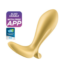 Анальная смарт-пробка с вибрацией Satisfyer Intensity Plug Gold