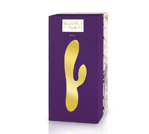 Вибратор-кролик Rianne S: Xena Purple/Lilac, 10 режимов работы, медицинский силикон