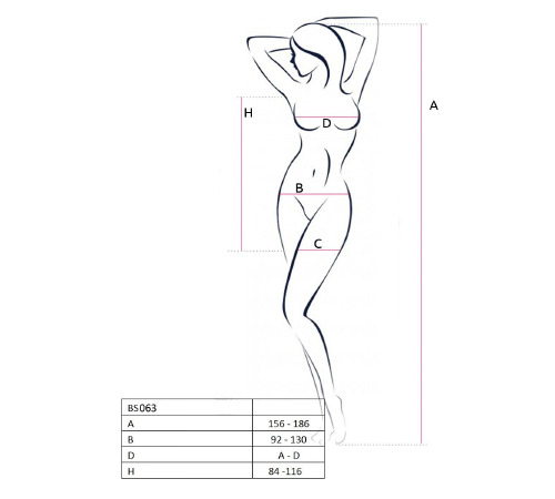 Бодистокинг Passion BS063 white, платье-сетка халтер