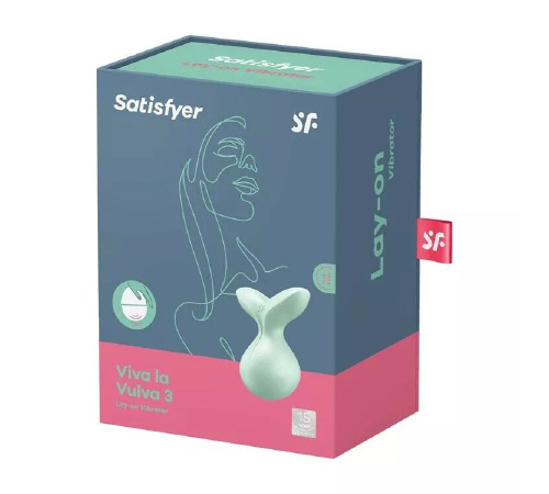 Мини-вибромассажер Satisfyer Viva la Vulva 3 Mint
