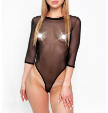 Сексуальное прозрачное боди сетка Sheril с рукавами Art of Sex - Sheril черный, L-2XL