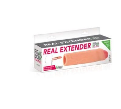 Насадка на член Real Body - Real Extender BIGGY с закрытой головкой