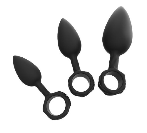 Набір анальних пробок Bathmate Anal Training Plugs, діаметр 2,5 см - 3,1см - 3,8см