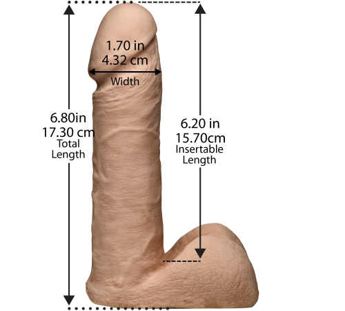 Трусики зі страпоном Doc Johnson Vac-U-Lock 7 Inch ULTRASKYN Ultra Harness, діаметр 4,3 см