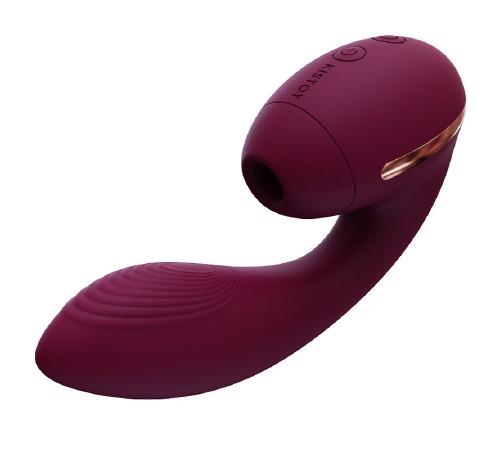 Вакуумный вибратор KISTOY Tina Mini Violet, вагинально-клиторальный