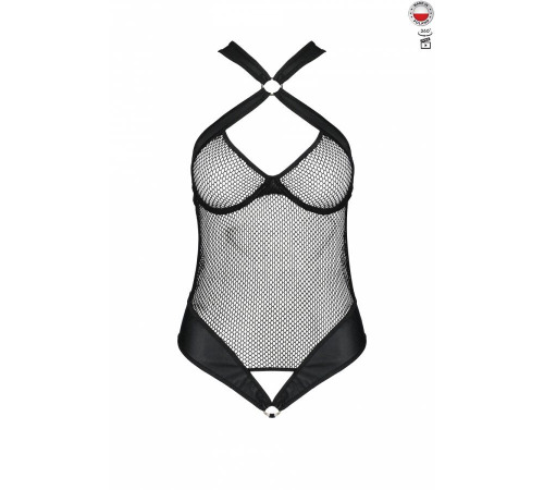 Сітчастий боді з халтером Amanda Body black S/M - Passion