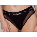 Трусики с прозрачной вставкой Passion PS002 PANTIES black, size L