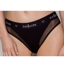 Трусики с прозрачной вставкой Passion PS002 PANTIES black, size L