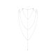 Цепочка для спины Bijoux Indiscrets Magnifique Back and Cleavage Chain - Silver, украшение для тела