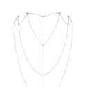 Ланцюжок для спини Bijoux Indiscrets Magnifique Back and Cleavage Chain - Silver, прикраса для тіла