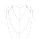 Цепочка для спины Bijoux Indiscrets Magnifique Back and Cleavage Chain - Silver, украшение для тела