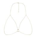 Цепочка портупея Bijoux Indiscrets Magnifique Bra Chain - Gold, украшение на тело