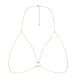 Цепочка портупея Bijoux Indiscrets Magnifique Bra Chain - Gold, украшение на тело