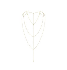 Цепочка для спины Bijoux Indiscrets Magnifique Back and Cleavage Chain - Gold, украшение для тела
