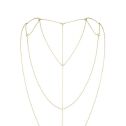Цепочка для спины Bijoux Indiscrets Magnifique Back and Cleavage Chain - Gold, украшение для тела