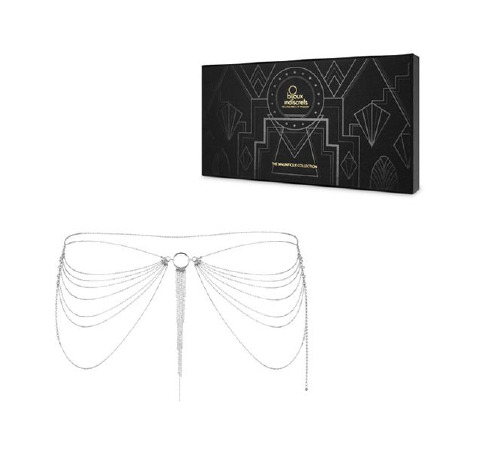 Цепочка трусики или лиф Bijoux Indiscrets Magnifique Waist Chain - silver, украшение на тело