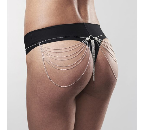 Цепочка трусики или лиф Bijoux Indiscrets Magnifique Waist Chain - silver, украшение на тело