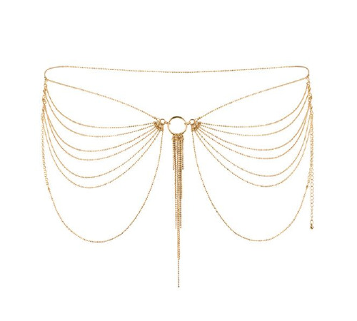 Цепочка трусики или лиф Bijoux Indiscrets MAGNIFIQUE Waist Chain - Gold, украшение на тело