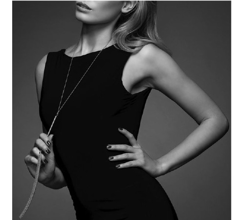 Цепочка плеть на шею Bijoux Indiscrets MAGNIFIQUE Necklace Whip - Gold, украшение для тела