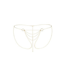 Цепочка трусики Bijoux Indiscrets Magnifique Bikini Chain - Gold, украшение на тело