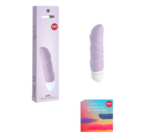 Мінівібратор Fun Factory JAM, бузковий, підходить для клітора, рельєфний