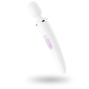Вибромассажер Satisfyer Wand-er Woman (White/Chrome), водонепроницаемый, мощный, размер XXL