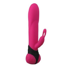 Вібратор з обертанням стовбура Adrien Lastic Bonnie & Clyde, з петелькою для пальчика