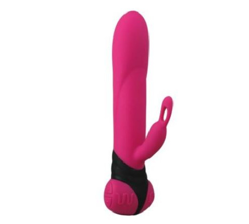 Вібратор з обертанням стовбура Adrien Lastic Bonnie & Clyde, з петелькою для пальчика