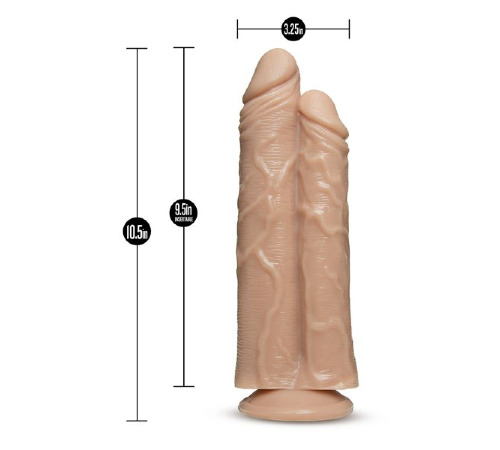 Dream toys - Двойной фаллоимитатор DR. SKIN DR. DOUBLE STUFFED FLESH (T331316)
