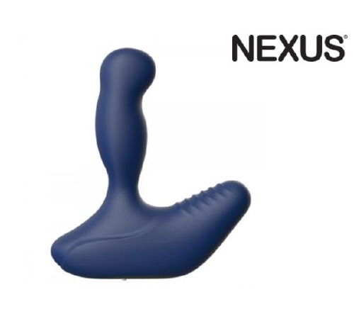 Массажер простаты Nexus Revo Blue с вращающейся головкой, макс. диаметр 3,2 см