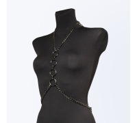 Портупея з ланцюга Дебора, колір Чорний