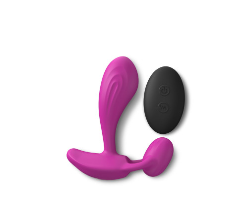 Вибратор Love To Love WITTY - SWEET ORCHID универсальный, точки G + P, пульт ДУ