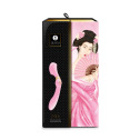 Вибромассажер Shunga Zoa Light Pink, двусторонний