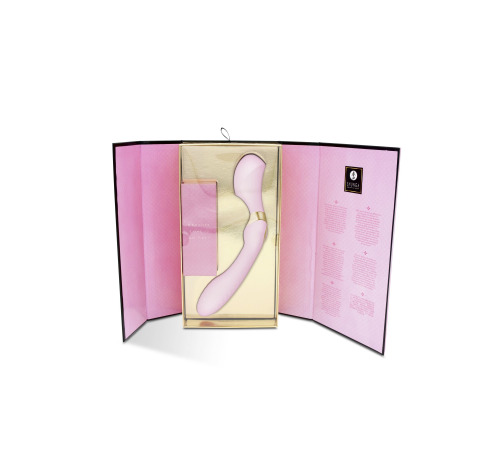 Вибромассажер Shunga Zoa Light Pink, двусторонний