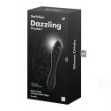 Двусторонний стеклянный дилдо Satisfyer Dazzling Crystal 1 Black, очень прочный, без стоппера