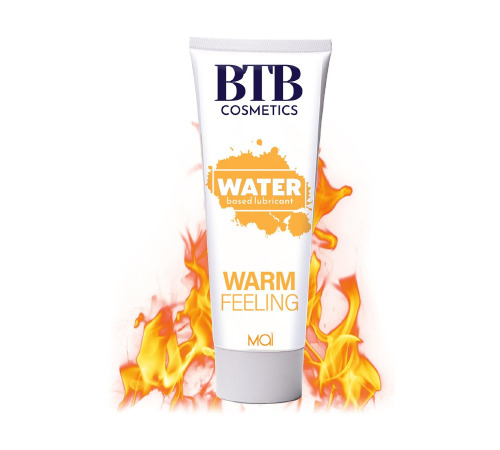 Розігрівальна змазка на водній основі BTB WARM FEELING (100 мл)