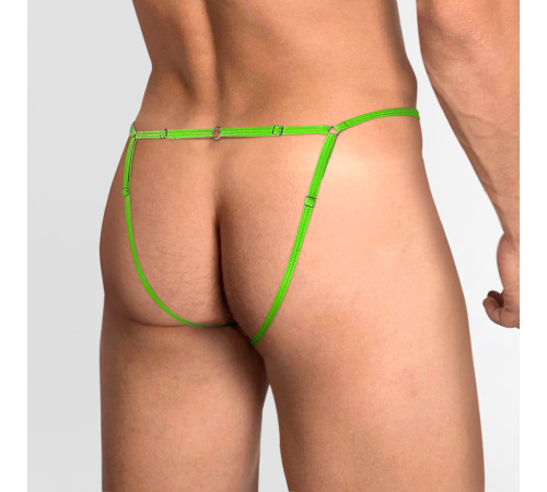 Мужские открытые стринги Стен, размер XS-2XL, Салатовый